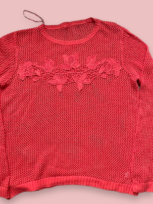 Rubynee Vintage y2k red net tshirt