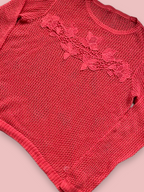 Rubynee Vintage y2k red net tshirt