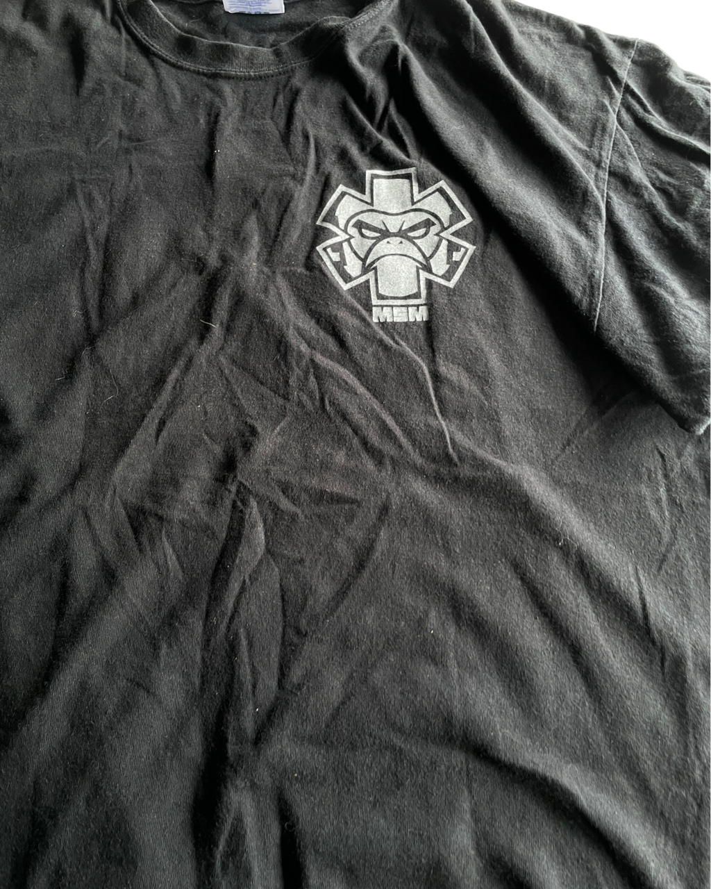 Vintage Black Casual Graphic T-Shirt - Size XL (SKU 4617)