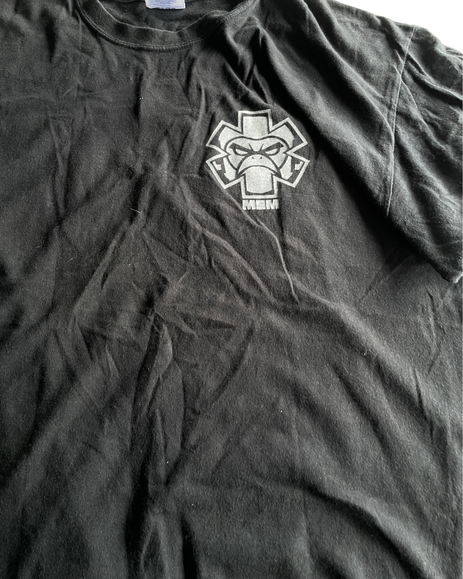Vintage Black Casual Graphic T-Shirt - Size XL (SKU 4617)