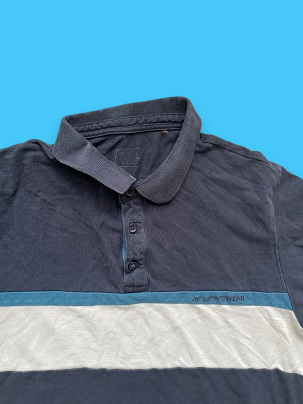 Rubynee vintage y2k blue polo shirt