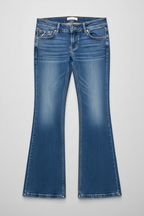 Rubynee Vintage y2k women blue bootcut jeans trouser
