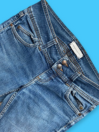 Rubynee Vintage y2k women blue bootcut jeans trouser