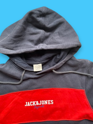Rubynee Vintage y2k grey jack and jones hoodie