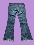 Rubynee Vintage y2k women blue bootcut jeans trouser