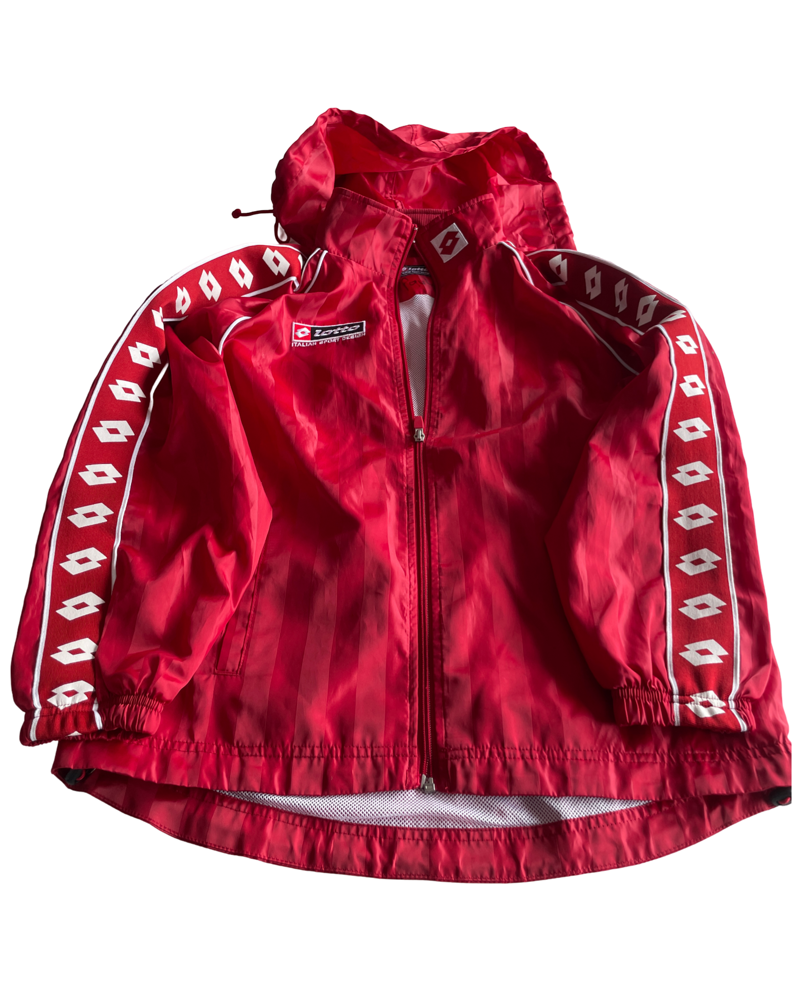Vintage Women's lotto Italian Riding Jacket - Red, Size M/L (SKU 4625)