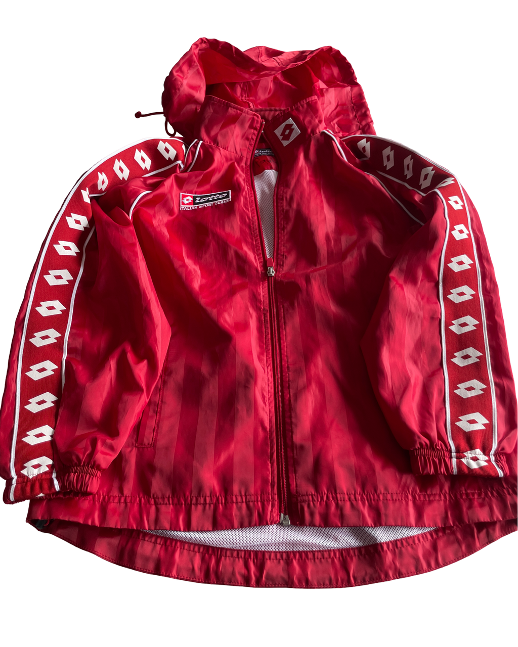 Vintage Women's lotto Italian Riding Jacket - Red, Size M/L (SKU 4625)