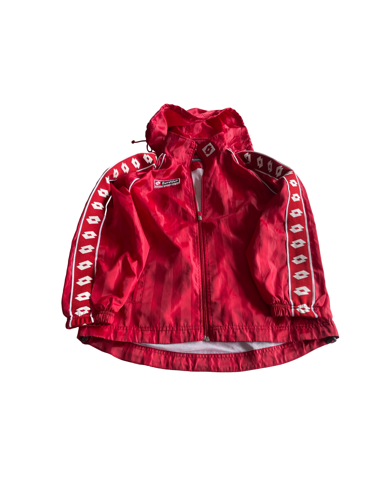 Vintage Women's lotto Italian Riding Jacket - Red, Size M/L (SKU 4625)
