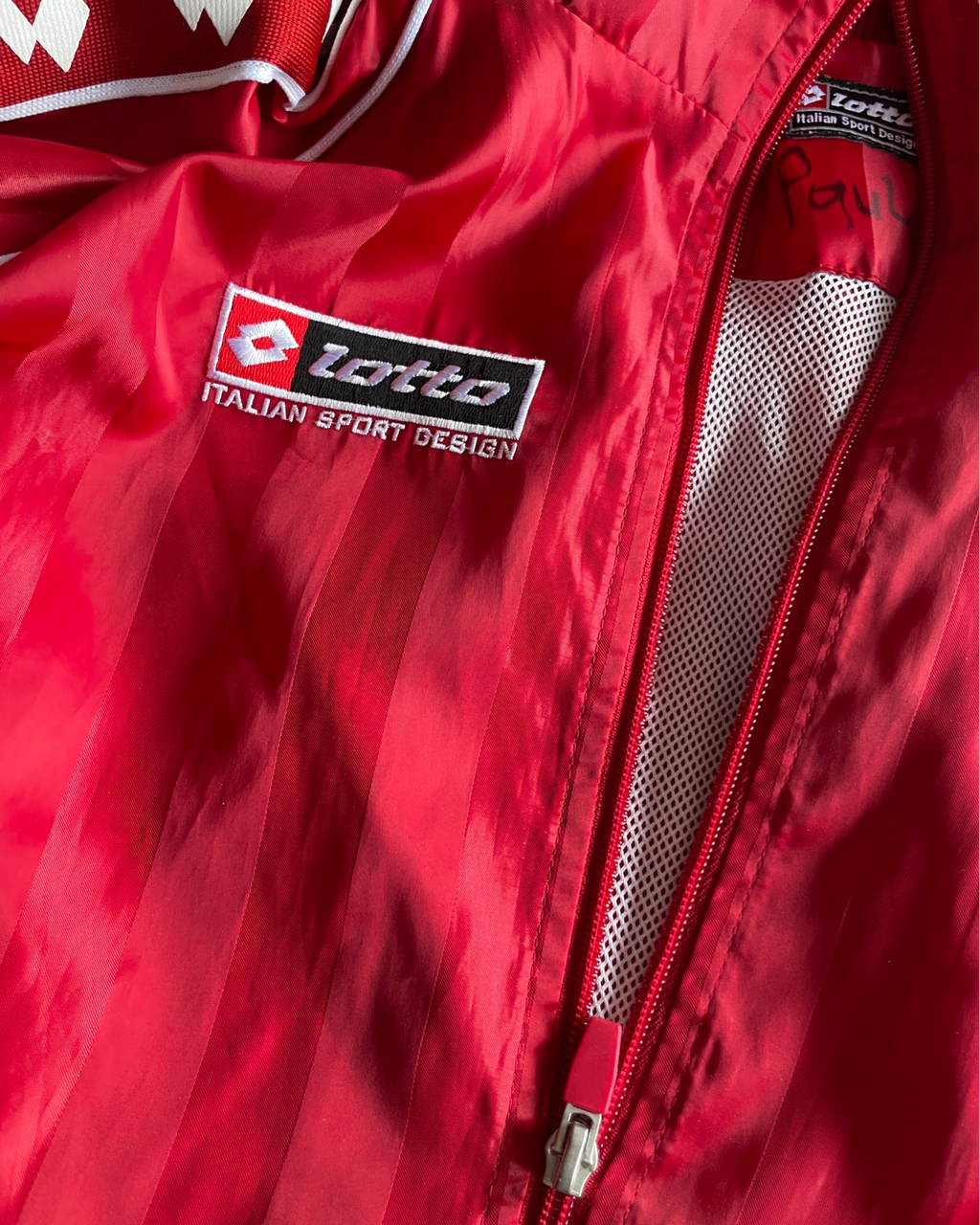 Vintage Women's lotto Italian Riding Jacket - Red, Size M/L (SKU 4625)
