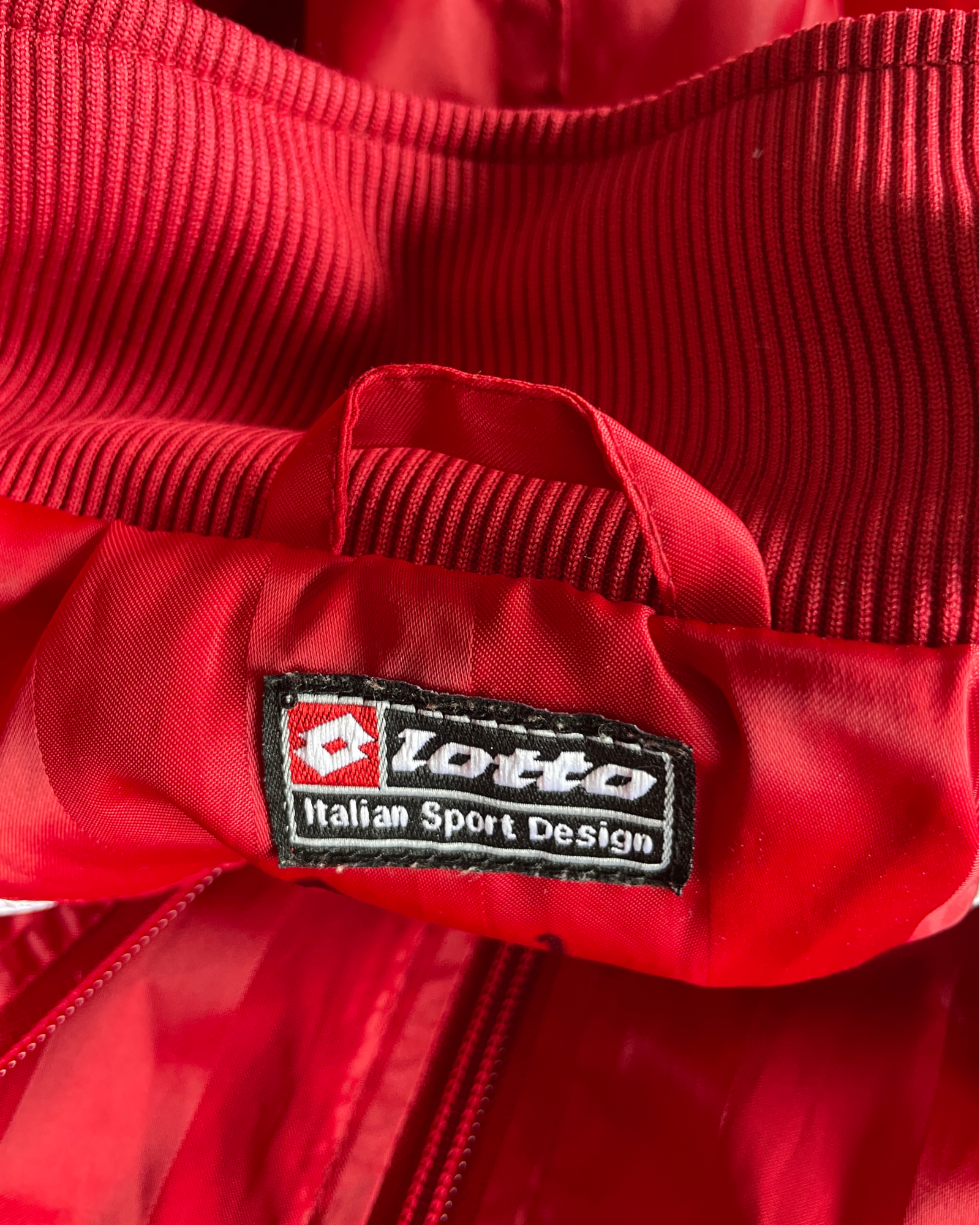 Vintage Women's lotto Italian Riding Jacket - Red, Size M/L (SKU 4625)