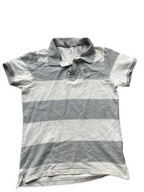 Rubynee Vintage y2k Jack and jones polo shirt in grey and white