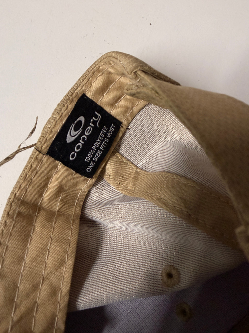 Conary Beige Trucker Hat Size (One Size) SKU 7183
