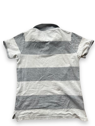 Rubynee Vintage y2k Jack and jones polo shirt in grey and white