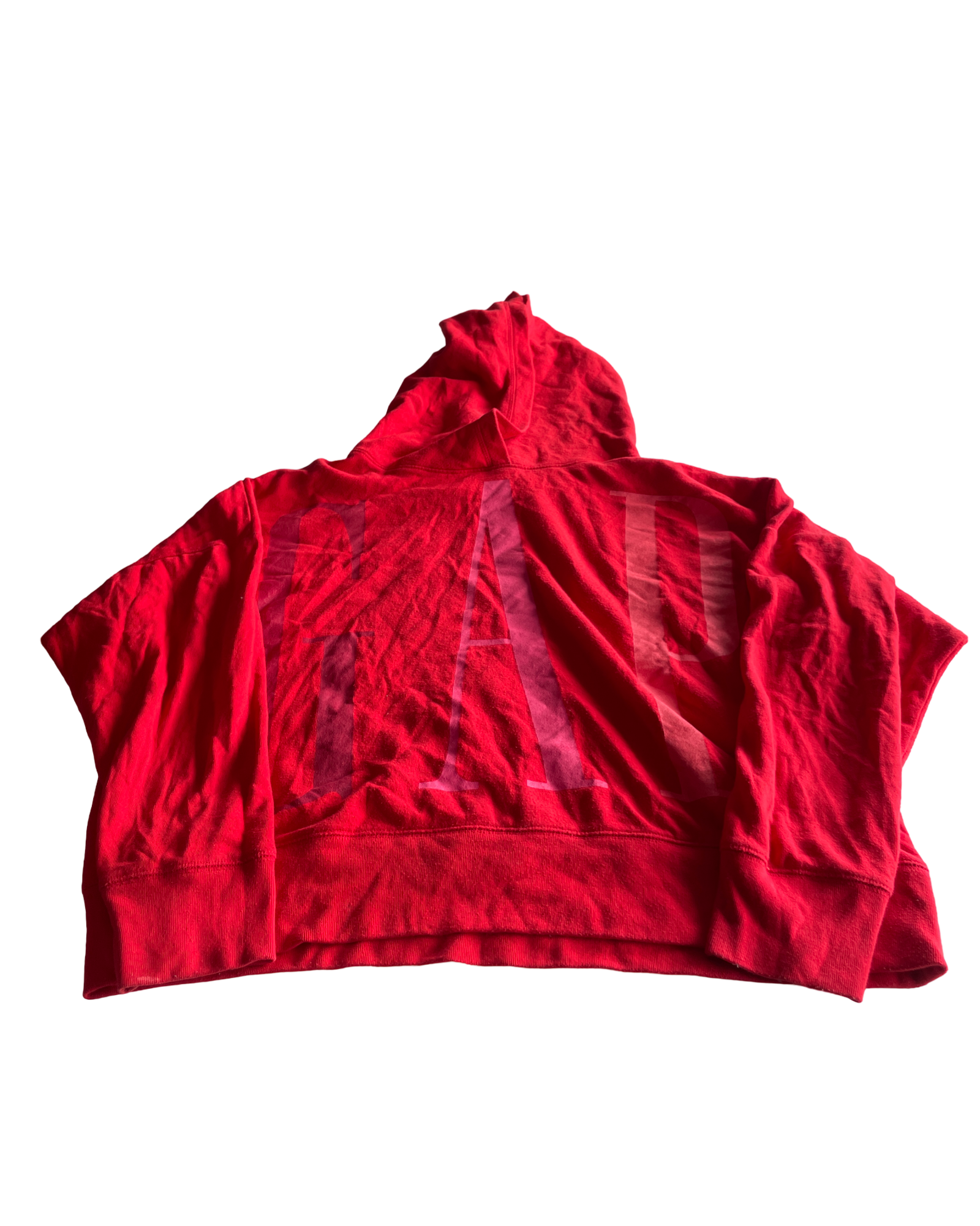 Vintage Gap Women's Red Hoodie - Size L (SKU 4628)