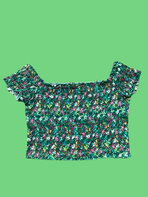 Rubynee Vintage y2k multi color crop top