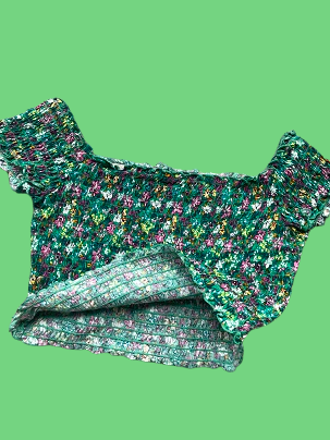 Rubynee Vintage y2k multi color crop top