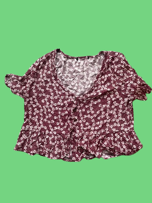 Rubynee Vintage y2k brown crop top