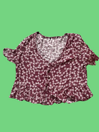 Rubynee Vintage y2k brown crop top