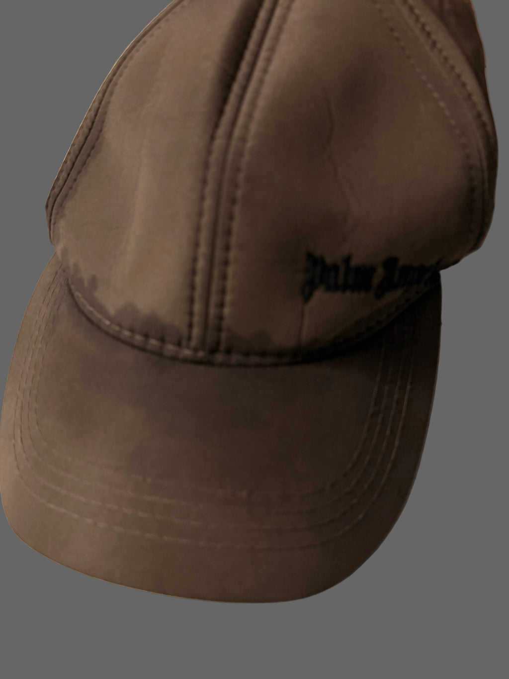 Palm Angels Logo Brown Baseball Cap Size (One Size) SKU 7191