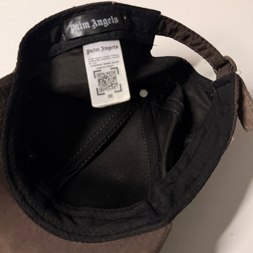 Palm Angels Logo Brown Baseball Cap Size (One Size) SKU 7191