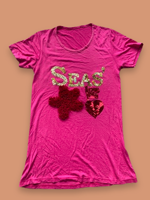 Rubynee Vintage y2k pink SEAS tshirts