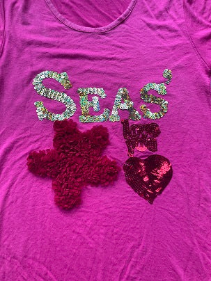 Rubynee Vintage y2k pink SEAS tshirts