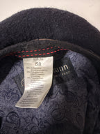 Vintage Mens Gottmann Black Winter Flat Cap One Size SKU 7196
