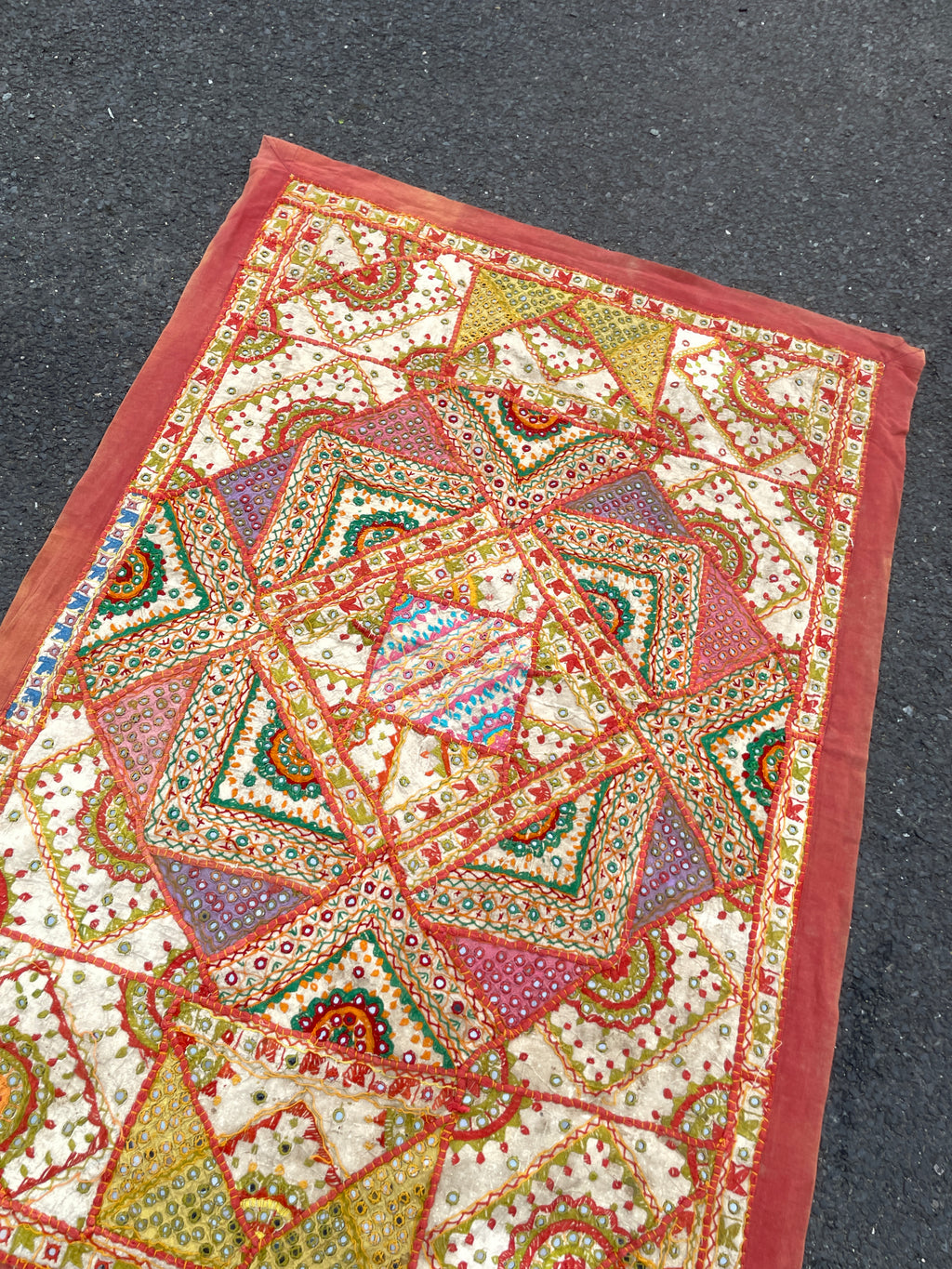 Wall Tapestry Vintage  Embroidery Textile Wall Hanging For Home Decor