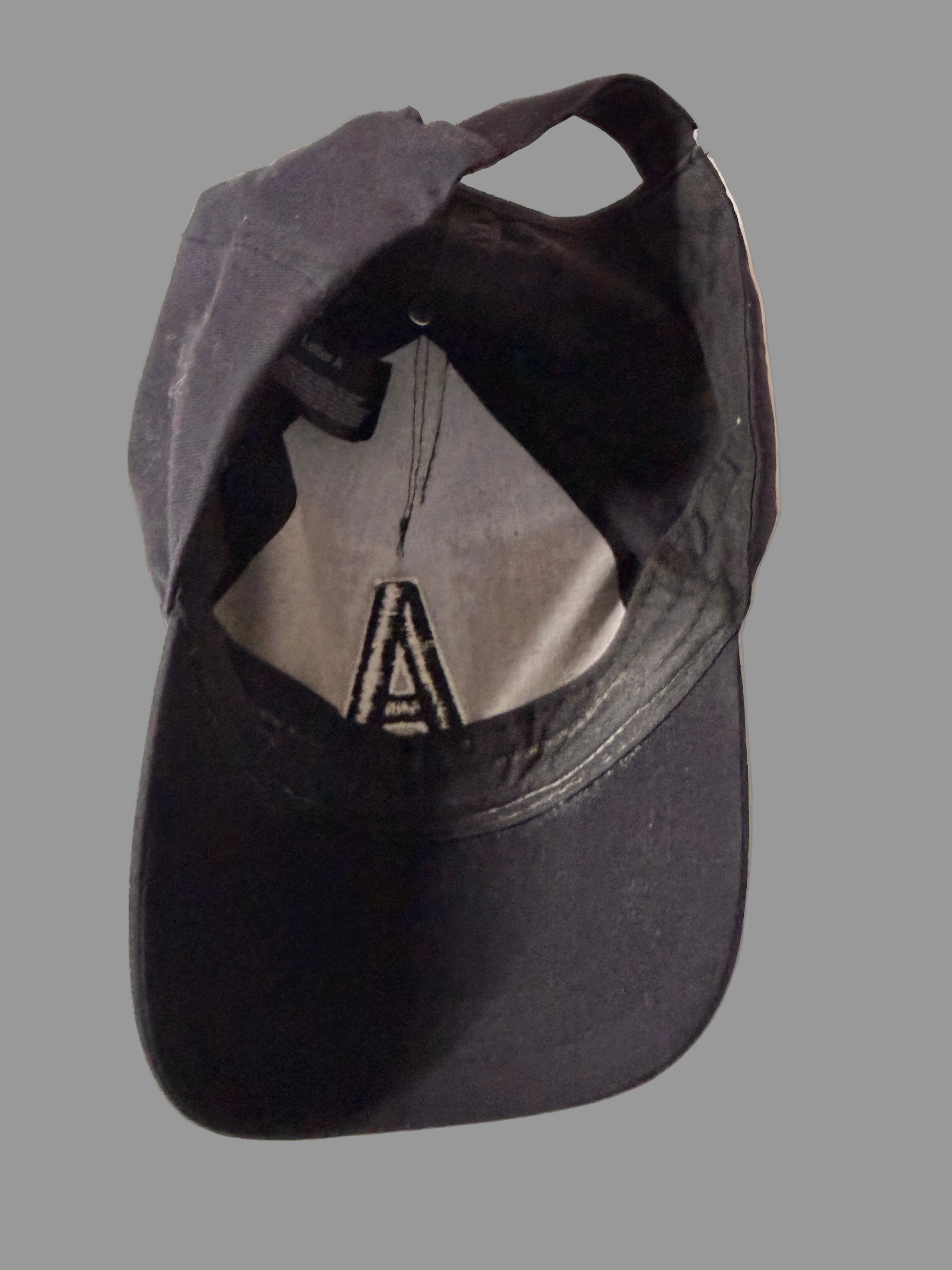 Black Unisex Alphabet Baseball Caps Size: One Size SKU 7200