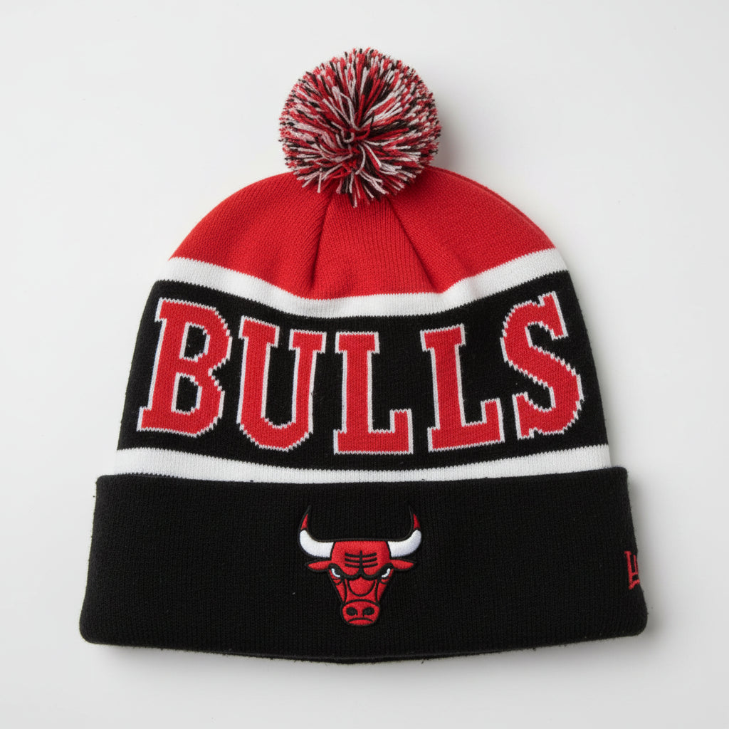 Youth NBA Chicago Bulls Beanie Red/Black Size: One Size SKU 7203