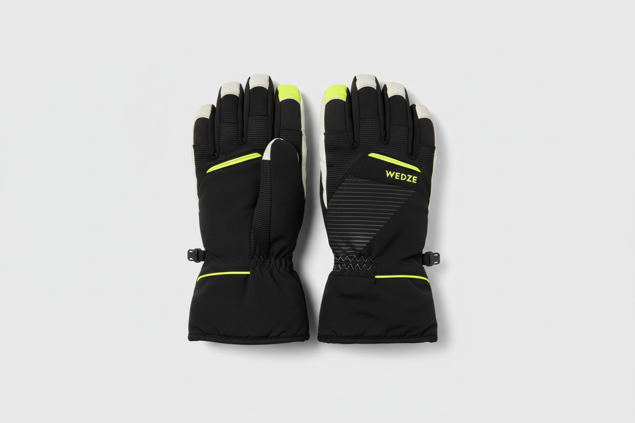 WEDZE Children's Warm and Waterproof Ski Gloves Size: 8 Year Old SKU 7205