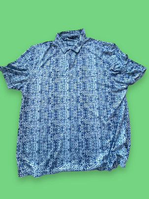 Rubynee Vintage y2k blue polo shirt in XXL