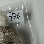 Women's Silver Glittery Beanie with Pom-Pom One Size SKU 7208