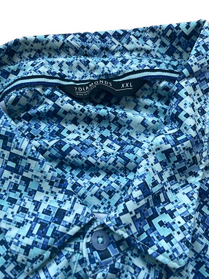 Rubynee Vintage y2k blue polo shirt in XXL