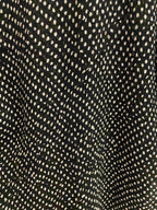 Vintage petite black dotted pattern women top size 10