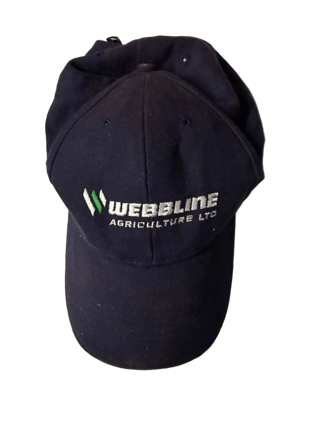 Vintage men Webline Agriculture LTD logo crest Black Baseball Cap SKU 7210