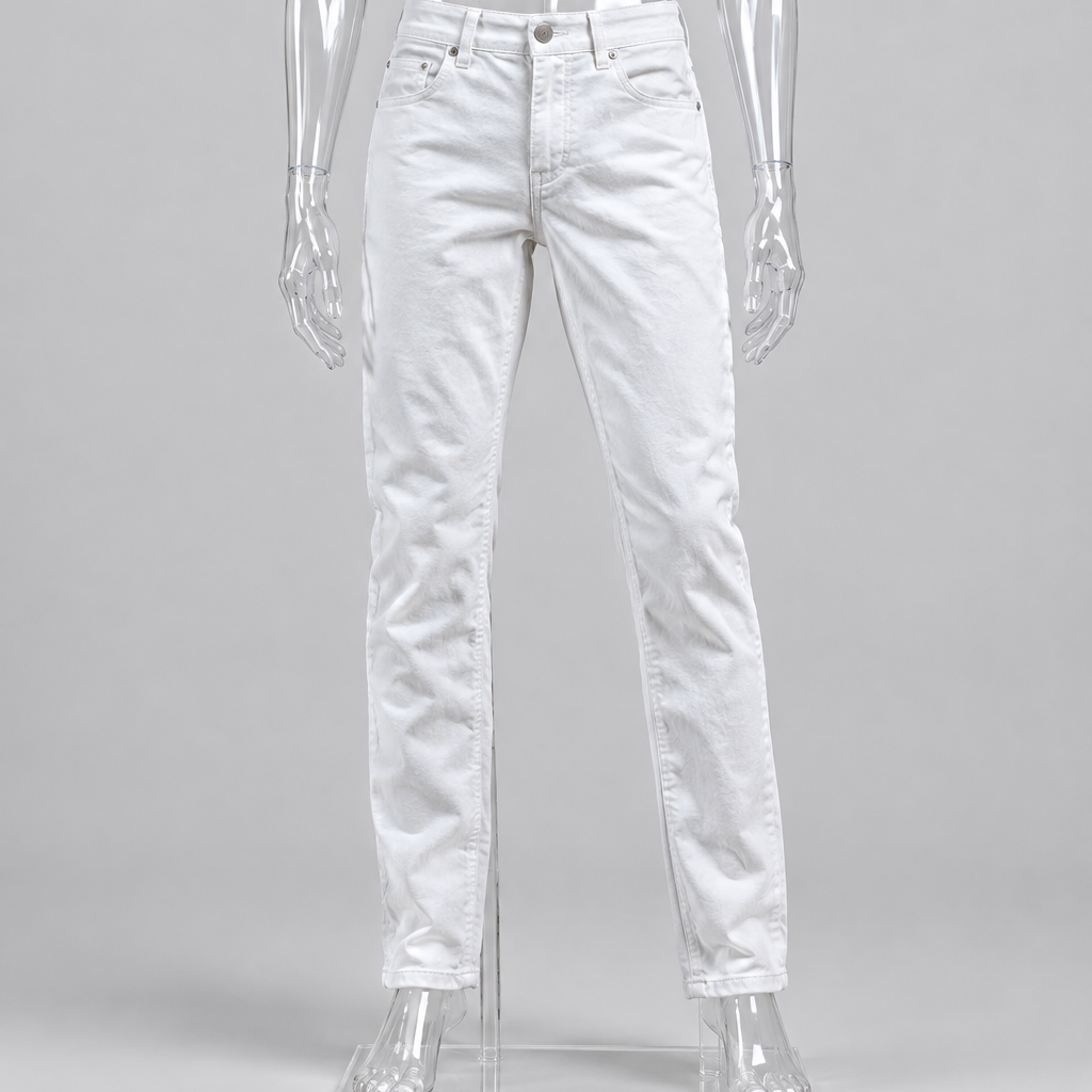 Vintage y2k white denim trouser