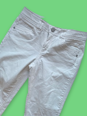 Rubynee Vintage y2k white denim trouser