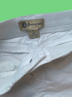 Rubynee Vintage y2k white denim trouser