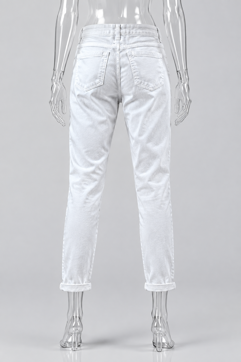 Vintage y2k white denim trouser