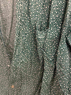 Vintage MC Oneil Green printed pattern mens shirt size M