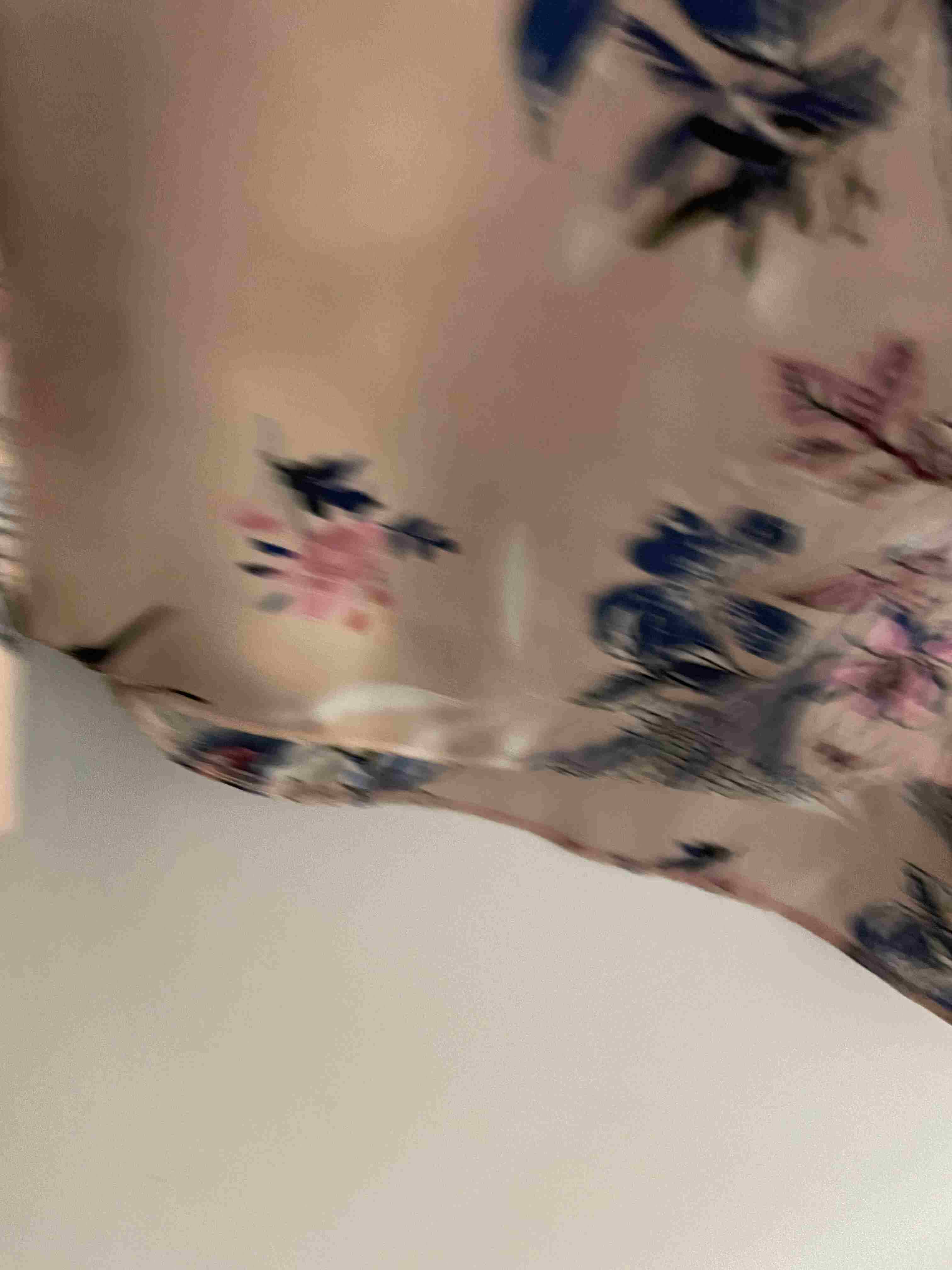 Vintage peach womens floral pattern long sleeve shirt size 8
