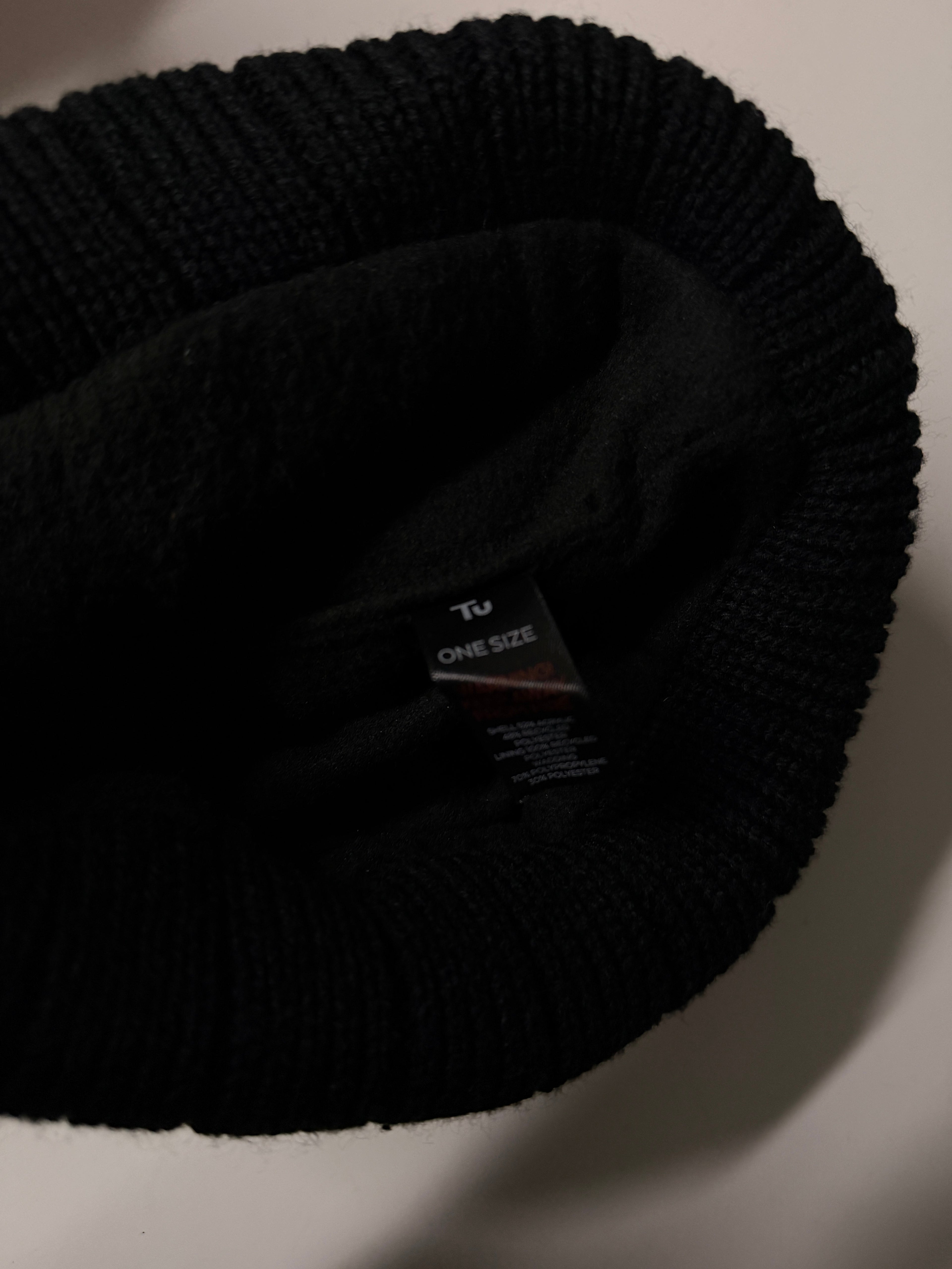 3m Thinsulate unisex Black knit beanie SKU 7219