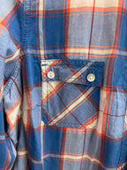 Vintage mark & spencer blue checkered womens small shirt