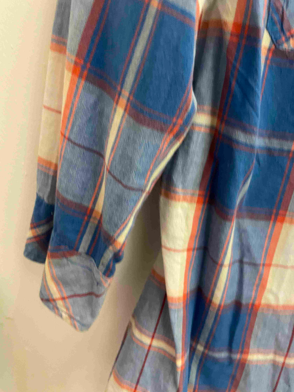 Vintage mark & spencer blue checkered womens small shirt