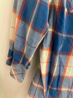 Vintage mark & spencer blue checkered womens small shirt
