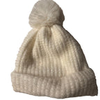 Cream knitted Beanie SKU 7220