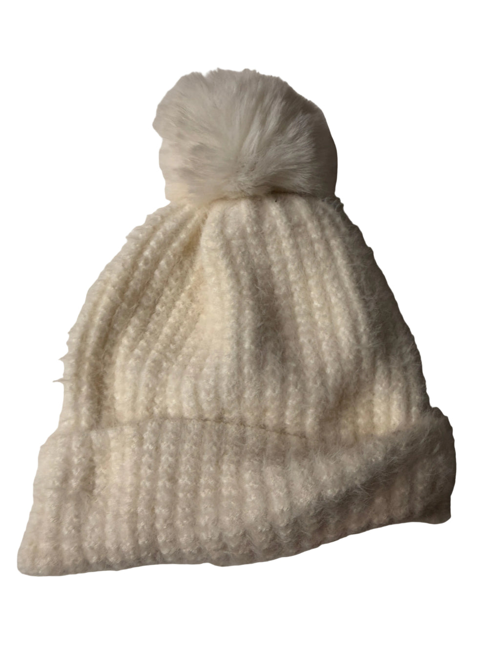 Cream knitted Beanie SKU 7220
