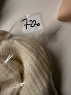 Cream knitted Beanie SKU 7220