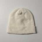 Vintage 32 heat unisex Classic Cream Ribbed Beanie 7225